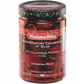 Bild på Madama Oliva Hela Chilifrukt Chilipeppar i Olja 260g 