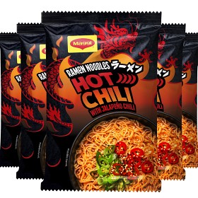 Bild på Maggi Nudlar Ramen Hot Chili 12x62g