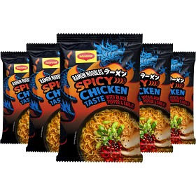 Bild på Maggi Nudlar Ramen Spicy Chicken 12x62g