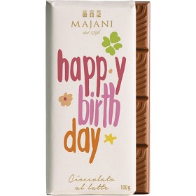 Bild på Majani Mjölkchoklad Happy Birthday 100g
