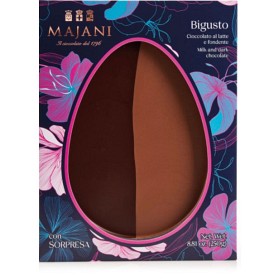 Bild på Majani Platt Chokladägg Mjölk/Mörk 250g