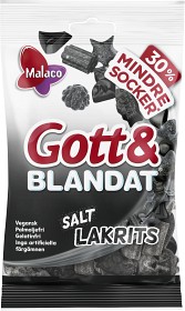 Bild på Malaco Gott & Blandat Salt Lakrits Mindre Socker 110g