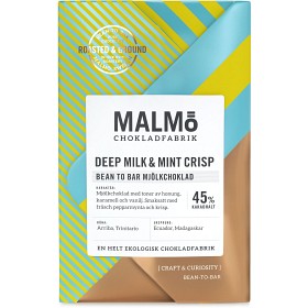 Bild på Malmö Chokladfabrik Craft Deep Milk Mint Crisp 45% 58g