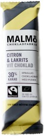 Bild på Malmö Chokladfabrik Malmöbar Citron & Lakrits 25 g 