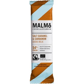 Bild på Malmö Chokladfabrik Malmöbar Saltkaramell & Kardemumma 54% 25 g