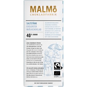 Bild på Malmö Chokladfabrik Saltstänk Mjölkchoklad 40% 80 g
