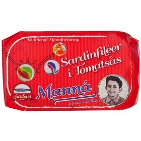 Bild på Manná Sardinfiléer i Tomatsås 120g