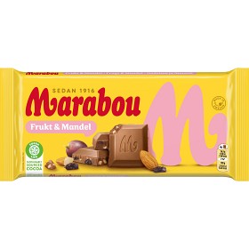 Bild på Marabou Frukt & Mandel Chokladkaka 200g