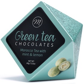 Bild på Marlona Vit Choklad med Grönt Te, Mynta, Citron 60g