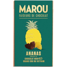 Bild på Marou Chokladdoppad Ananas Mörk Choklad Single Origin 100g