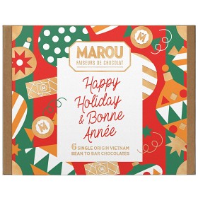 Bild på Marou Juligt Presentpaket Mörk Choklad Single Origin 6x24g
