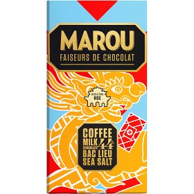 Bild på Marou Mjölkchoklad 44% med Kaffe & Havssalt 80g