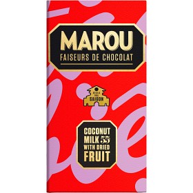 Bild på Marou Mjölkchoklad 55% med Kokosmjölk & Frukt 80g