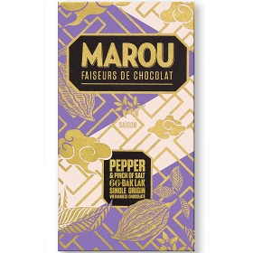 Bild på Marou Mörk Choklad Peppar & Salt 80g