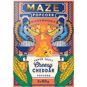 Bild på Maze Popcorn Cheesy Cheddar 3x80g