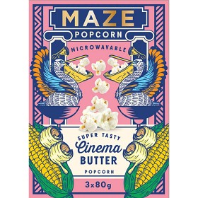 Bild på Maze Popcorn Cinema Butter 3x80g