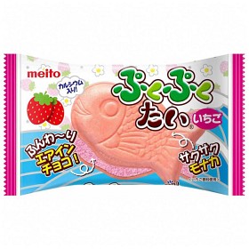 Bild på Meito Puku Puku Strawberry Fish Cookie 16,5g