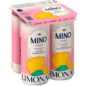 Bild på MINO Jordgubb, Rabarber & Citron Zero Burk 4x33cl