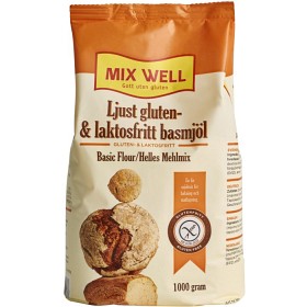 Bild på MixWell Ljust gluten- och laktosfritt basmjöl 1 kg