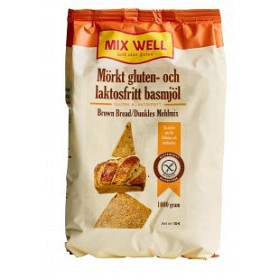 Bild på MixWell Mörkt gluten- & laktosfritt basmjöl 1000 g