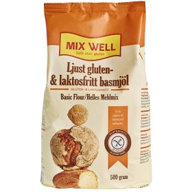 Bild på MixWell Ljust gluten- och laktosfritt basmjöl 500 g
