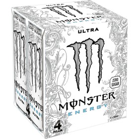 Bild på Monster Energy Ultra Zero Sugar Energidryck 4x50cl