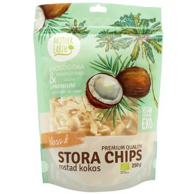 Bild på Mother Earth Kokoschips Rostade Premium EKO 250g