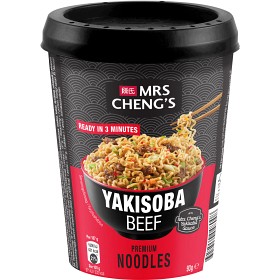 Bild på Mrs Cheng's Yakisoba Beef Nudlar 93g