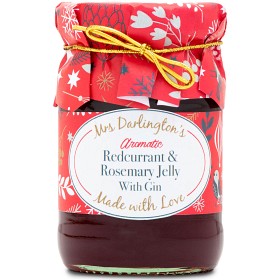 Bild på Mrs Darlington Röda Vinbärs- & Rosmaringelé med Gin 212g