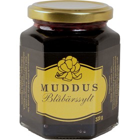 Bild på MUDDUS Hjortron Blåbärssylt 320g