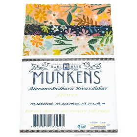 Bild på Munkens Hälsa Bivaxdukar Flower 3-pack
