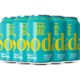 Bild på NÅBE Soda Peach Pineapple Burk 6x33cl