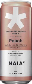 Bild på Naia Sparkling Energy Drink Peach 33 cl inkl. pant