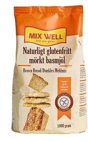 Köp MixWell Naturligt Glutenfritt Mörkt Basmjöl 1 Kg På Delitea.se