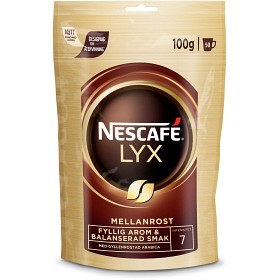 Bild på Nescafé Lyx Mellanrost Snabbkaffe Softpack 100g