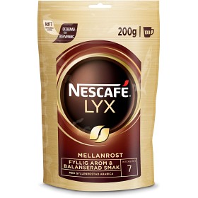 Bild på Nescafé Snabbkaffe Lyx Mellanrost Softpack 200g
