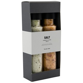 Bild på Nicolas Vahé Giftbox Parmesan & Basil Salt + Chilli Salt