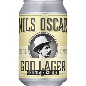 Bild på Nils Oscar God Lager Alkoholfri 0,4% Lager 33cl