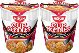 Bild på Nissin Nudlar Cup Noodles Beef 2x64 g