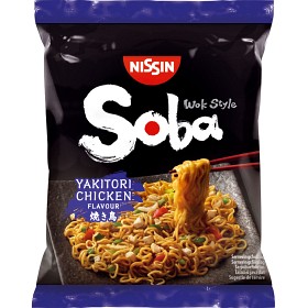Bild på Nissin Nudlar Soba Wok Style Yakitori Chicken 110g