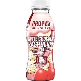 Bild på NJIE ProPud Milkshake White Chocolate & Raspberry 330ml