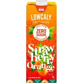 Bild på NJIE Lowcaly Fruit Drink Strawberry Orange 1L