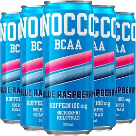 Bild på NOCCO Blue Raspberry Energidryck BCAA 24x33cl
