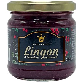 Bild på Nordic Crown Lingon & Granskott Marmelad 210g