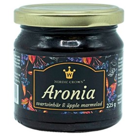 Bild på Nordic Crown Marmelad Aronia, Svartvinbär & Äpple 210g