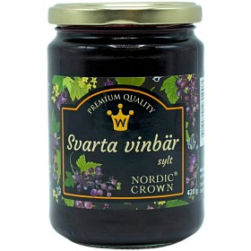 Bild på Nordic Crown Svartvinbärssylt med Hela Bär 420g