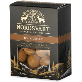 Bild på NORDSVART Dark Velvet Chocolate Coated Salty Licorice 170g