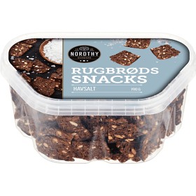 Bild på Nordthy Rågbrödssnacks Havssalt 190g