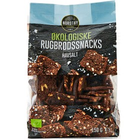 Bild på Nordthy Rågbrödssnacks Havssalt Eko 150g