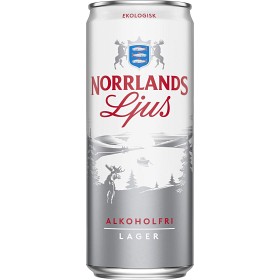 Bild på Norrlands Ljus Ekologisk Alkoholfri 0,5% Öl 33cl